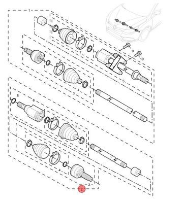 Auto Parts Ball Bearing OE 10163431 for MG 5/MG5-17/MG-GT/Roewe 350 Auto Chassis Parts