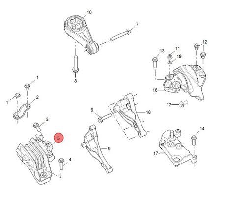 MG GS Engine Mounting Support OEM 30064476 for Performance and Easy Installation