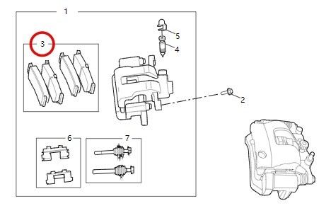 Vehicle Parts Accessories Brake Pads for V90/EV90 Power Brake c00212546 8x9x6.6cm