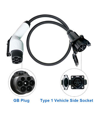 90% EV Type1 Type2 GB/T Adapter 32A 1Phase 3 Phase Schuko for Electric Car Charging