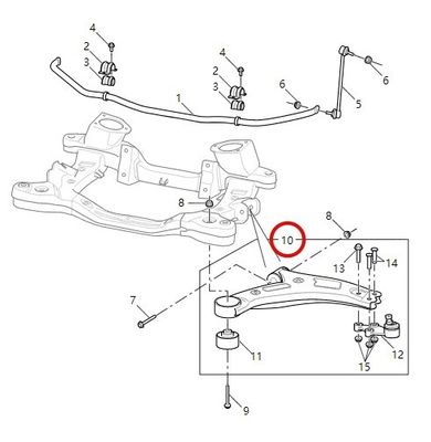 Front Lower Control Arm Assembly for EG 10/EUNIQ 7/G 10/G 20 Auto Parts 60x6x28cm